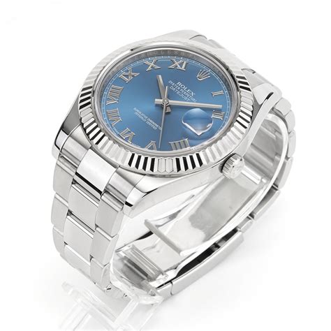 rolex datejust ii 41mm blue dial|Rolex Datejust 41mm price.